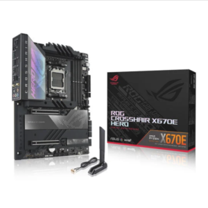 ASUS ROG Crosshair X670E HERO, Socket AM5, PCIe 5.0, 5x M.2, AX WiFi 6E, USB 4.0, ATX