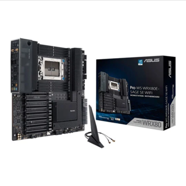 ASUS THREADRIPPER PRO WS WRX80E-SAGE SE WIFI, Socket AM5, PCIe 4.0, 3x M.2, AX WiFi, Dual 10GbE, USB 3.2, E-ATX