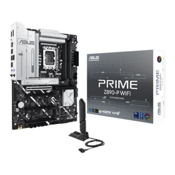 ASUS PRIME Z890-P WiFi, DDR5, Socket 1851, PCIe 5.0, 4x M.2, 2.5GbE, ATX