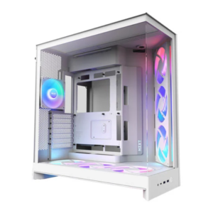 NZXT H9 Flow RGB+ ATX Case – White