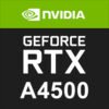 NVIDIA RTX A4500 Professional Graphics Card 20GB, 4DP, 7168 Core