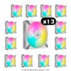 13x Corsair iCUE AF120 ELITE RGB – 120mm, White