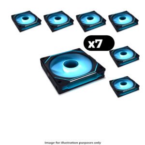 7x Lian Li UNI FAN SL-INF Infinity RGB – 120mm, Black