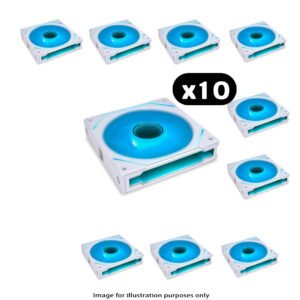 10x Lian Li UNI FAN SL-INF Infinity RGB – 120mm, White