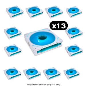13x Lian Li UNI FAN SL-INF Infinity RGB – 120mm, White