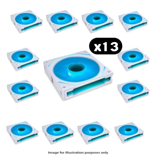 13x Lian Li UNI FAN SL-INF Infinity RGB – 120mm, White