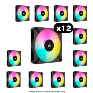 12x Corsair iCUE AF120 - 12x Corsair iCUE AF120 ELITE RGB – 120mm