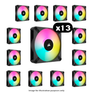 13x Corsair iCUE AF120 - 13x Corsair iCUE AF120 ELITE RGB – 120mm