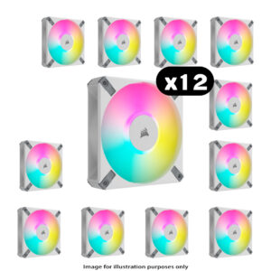 12x Corsair iCUE AF120 - 12x Corsair iCUE AF120 ELITE RGB – 120mm