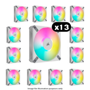 13x Corsair iCUE AF120 - 13x Corsair iCUE AF120 ELITE RGB – 120mm