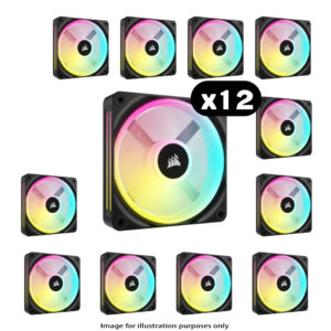 12x Corsair iCUE LINK - 12x Corsair iCUE LINK QX120 RGB – 120mm