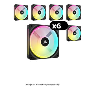 6x Corsair iCUE LINK QX120 RGB - 6x Corsair iCUE LINK QX120 RGB – 120mm