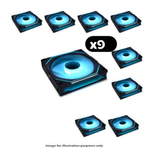 9x Lian Li UNI - 9x Lian Li UNI FAN SL-INF Infinity RGB – 120mm