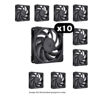 10x Noctua NF-A12x25 PWM - 10x Noctua NF-A12x25 PWM Chromax – 120mm