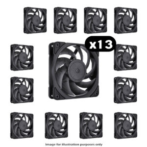 13x Noctua NF-A12x25 PWM - 13x Noctua NF-A12x25 PWM Chromax – 120mm