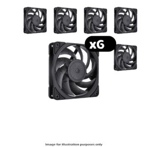6x Noctua NF-A12x25 PWM - 6x Noctua NF-A12x25 PWM Chromax – 120mm